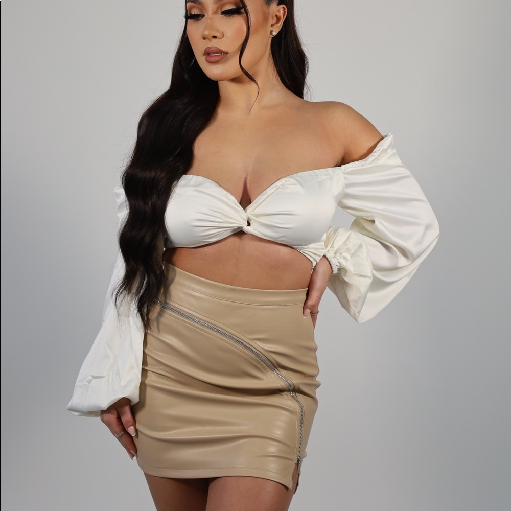 Like Honey Faux Leather Mini Skirt